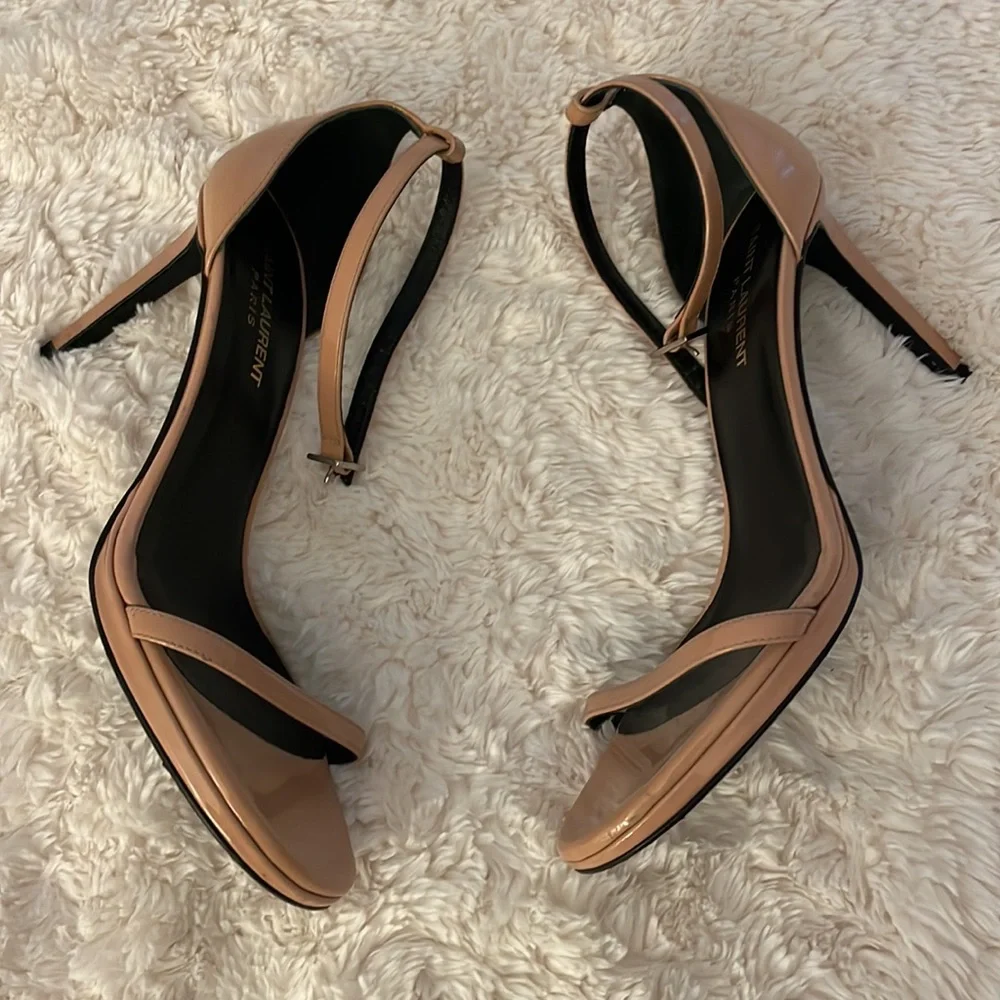 Saint Laurent nude pink Jane stiletto heels 37.5 - Picture 4 of 10